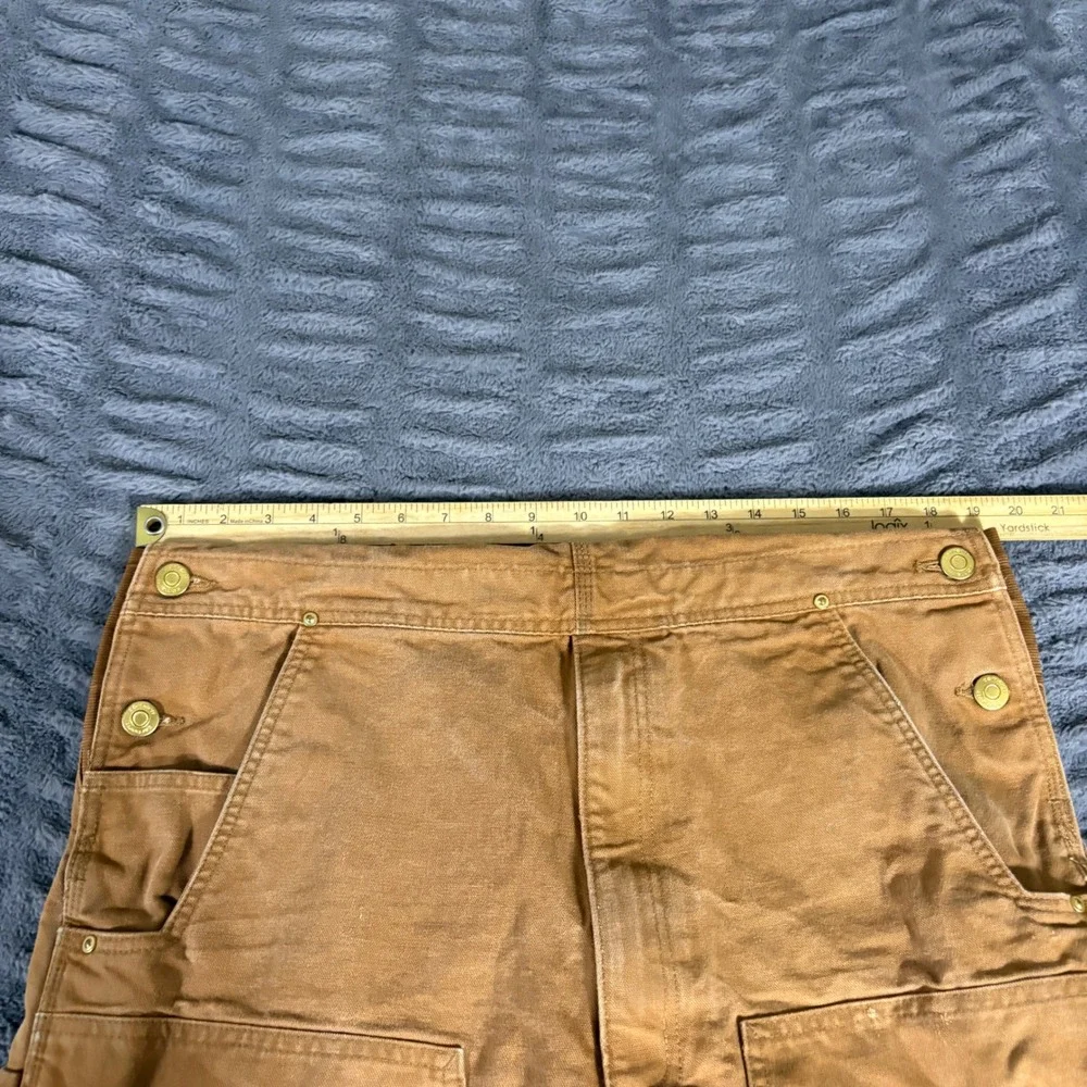Carhartt R01-M Relaxed Fit Duck Bib Overalls Carhartt Brown 36x28 Mens Workwear